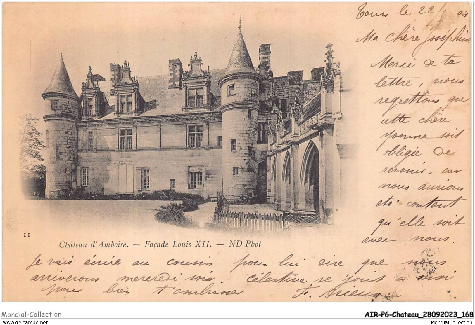 AIRP6-CHATEAU-0657 - Chateau D'amboise - Facade Louis XII - Châteaux