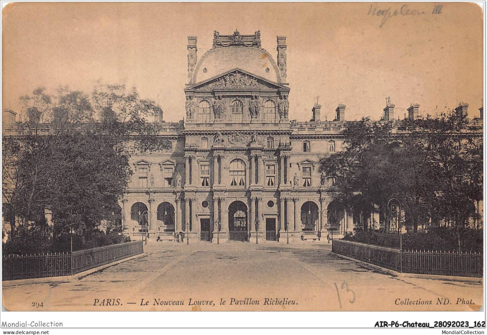 AIRP6-CHATEAU-0654 - Paris - Le Nouveau Louvre - Le Pavillon Richelieu - Châteaux