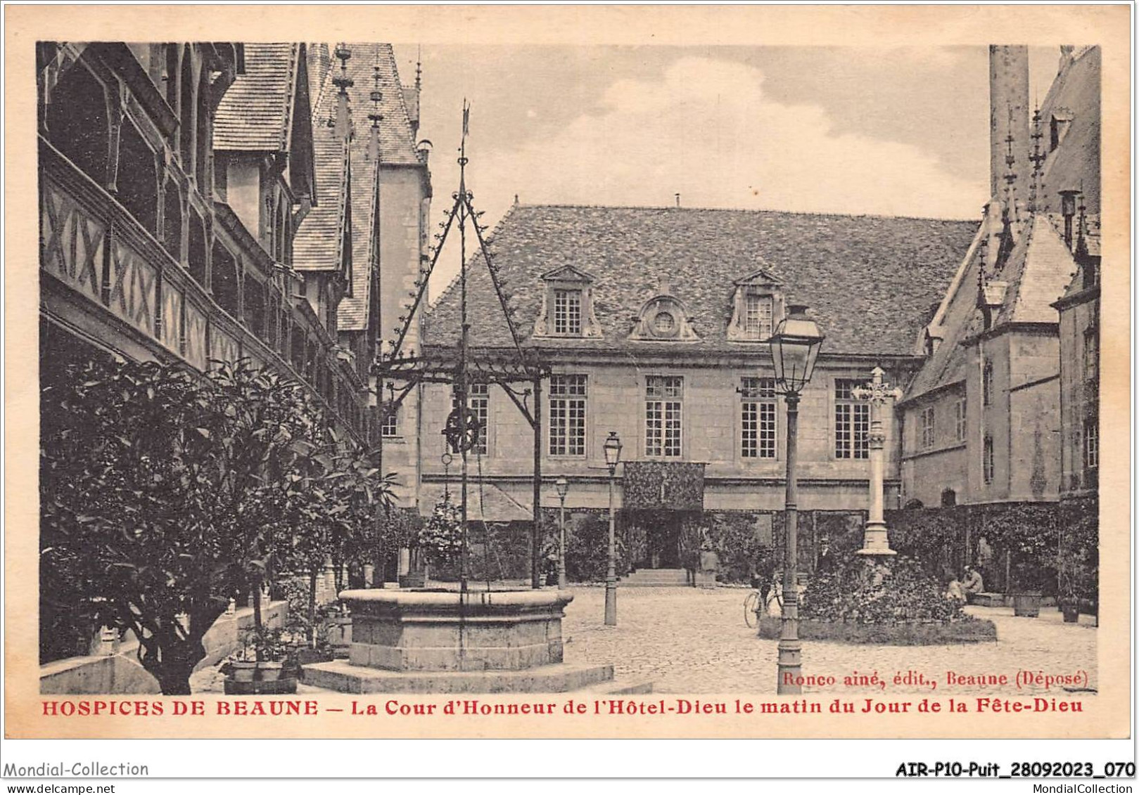 AIRP10-PUIT-1067 - Hospices De Beane - La Cour D'honneur De L'hotel-Dieu  - Altri & Non Classificati