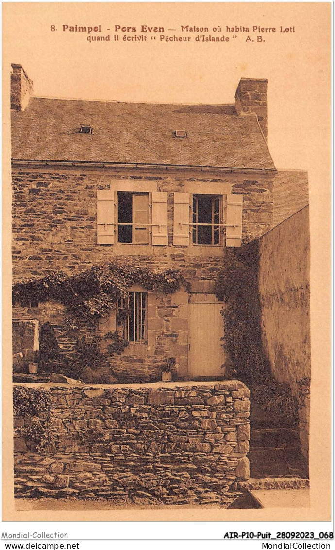 AIRP10-PUIT-1066 - Paimpol - Pors Even - Maison Ou Habita Pierre Loti - Altri & Non Classificati