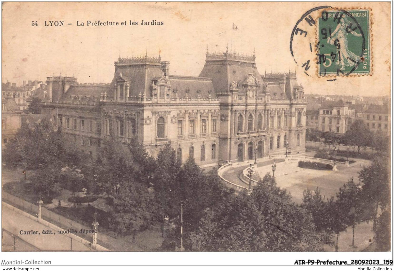 AIRP9-PREFECTURE-1012 - Lyon - La Préfecture Et Le Jardins - Autres & Non Classés