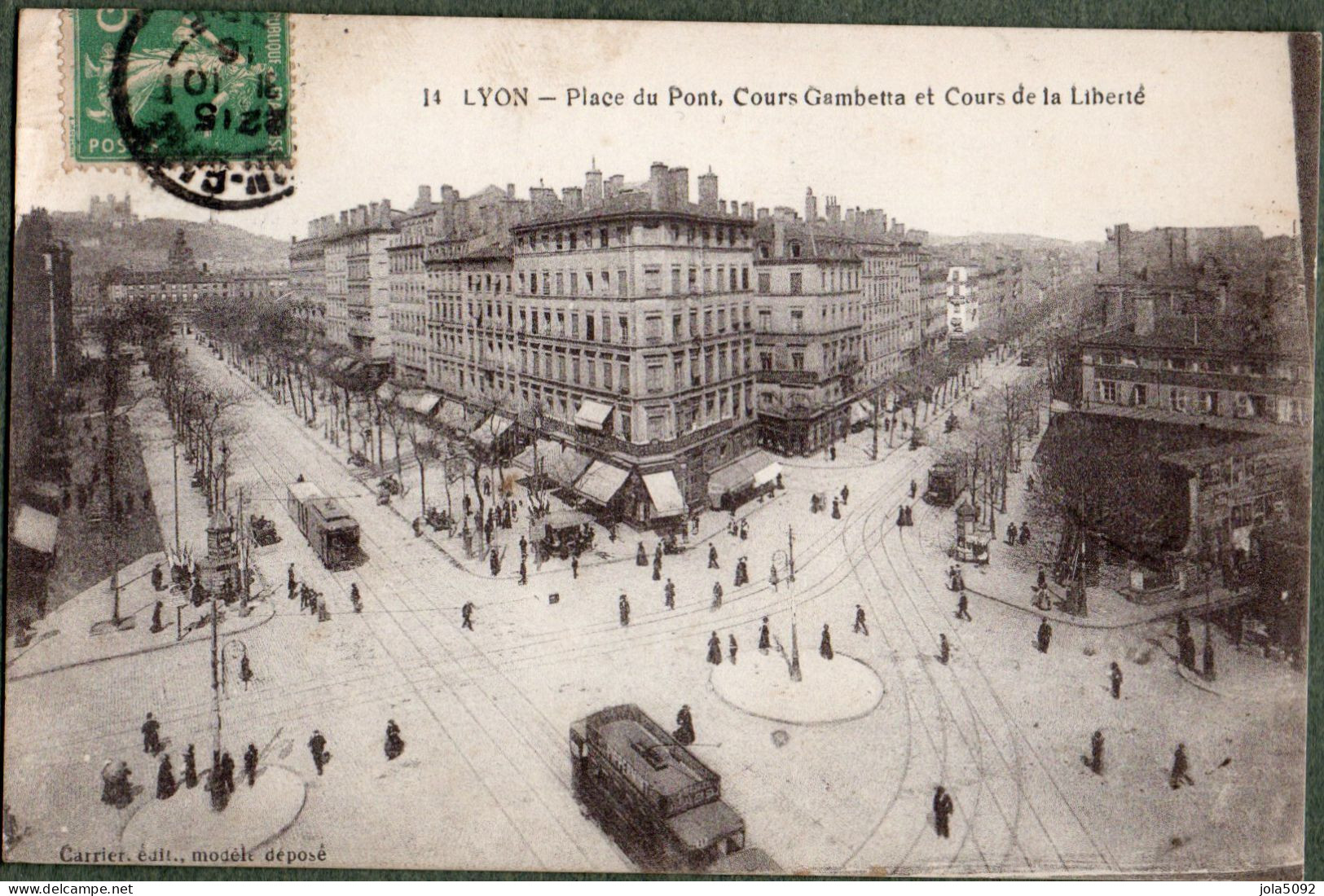 69 - LYON - Place Du Pont Cours Gambetta Et Cours De La Liberté - Lyon 7