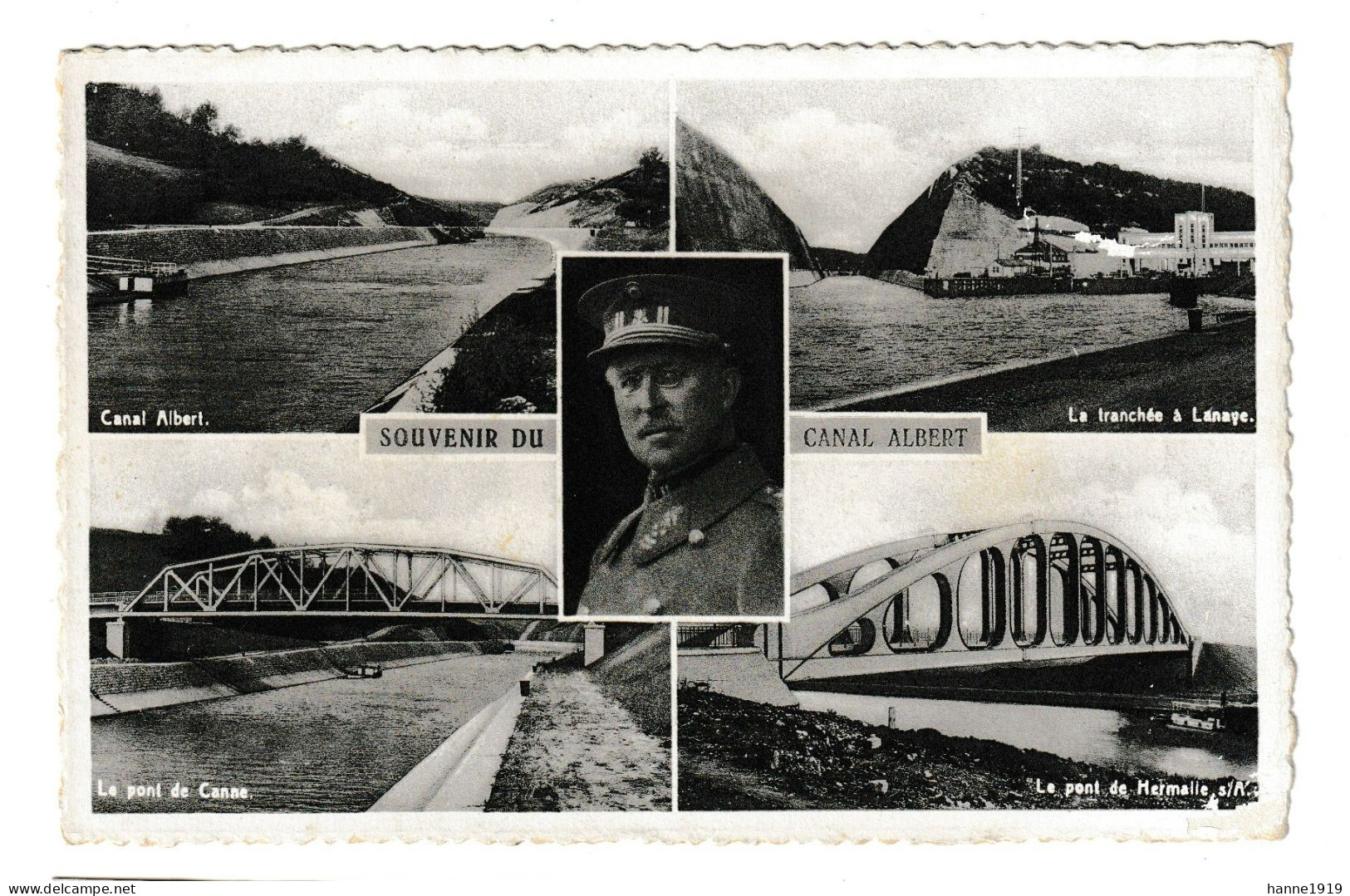 Visé Souvenir Du Canal Albert Pont De Canne La Tranchée à Lanaye Roi Albert Htje - Visé