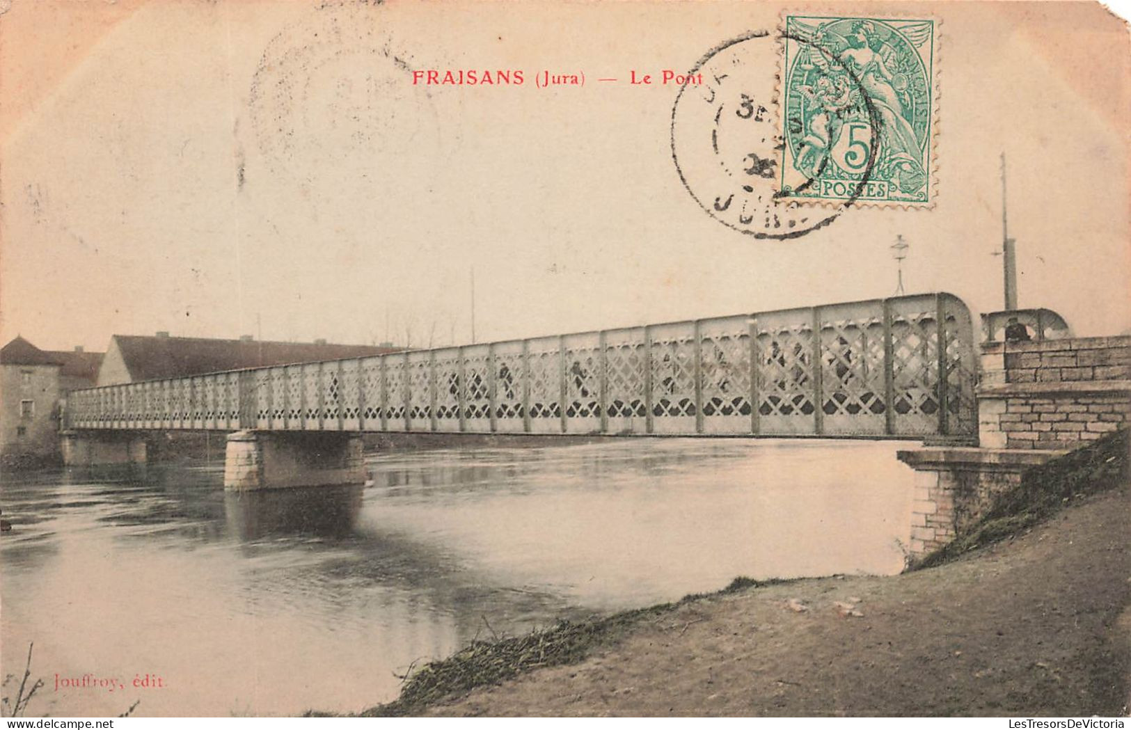 FRANCE - Fraisans (Jura) - Le Pont - Vue Générale Du Pont - Animé - Carte Postale Ancienne - Dole