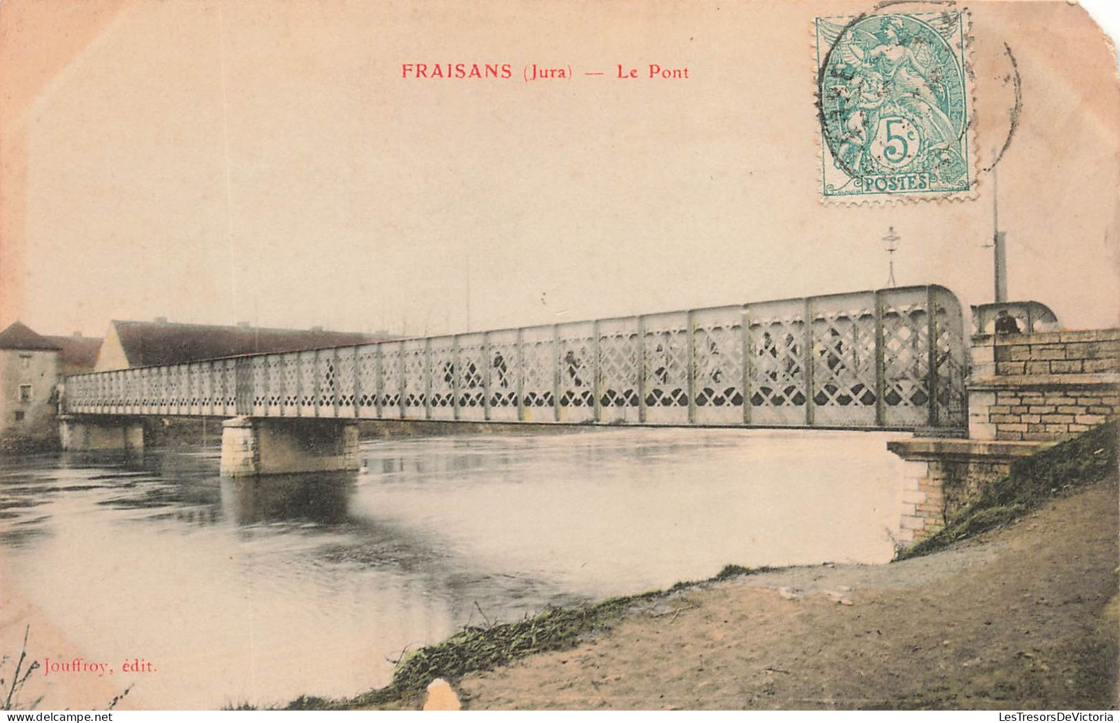 FRANCE - Fraisans (Jura) - Le Pont - Vue Générale Du Pont - Animé - Jouffroy édit - Carte Postale Ancienne - Dole