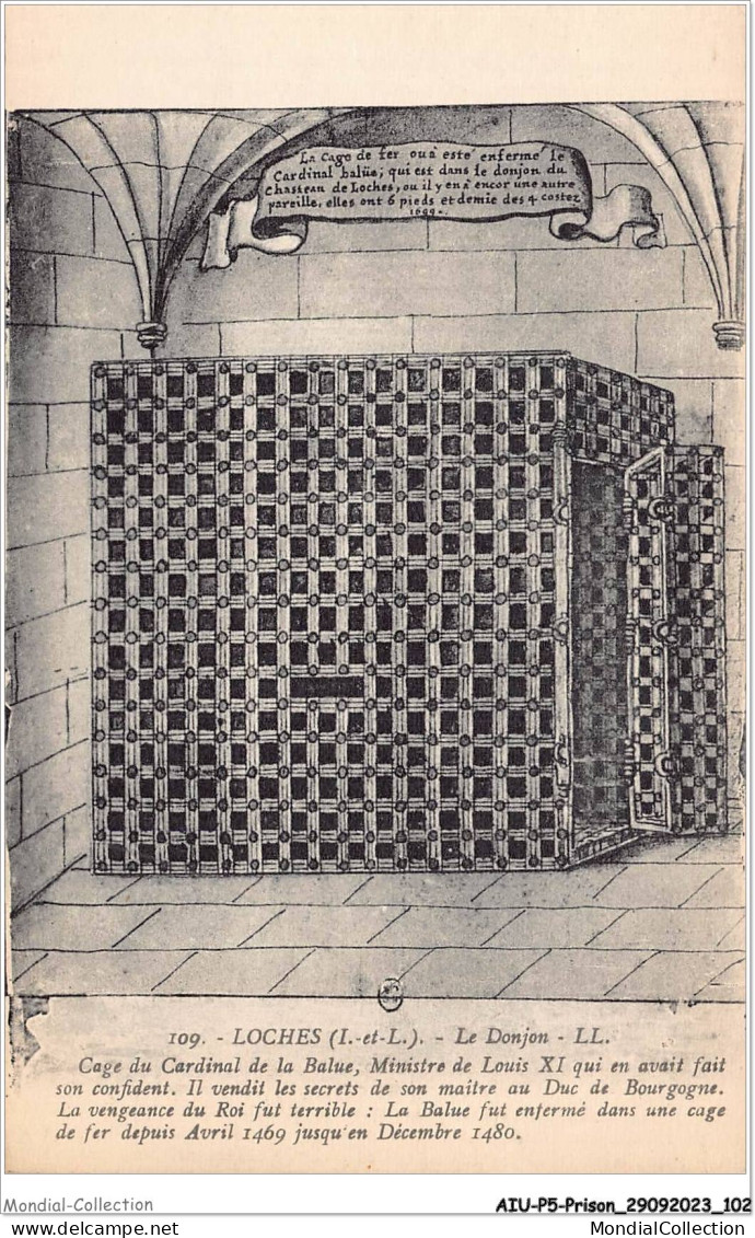 AIUP5-0457 - PRISON - Loches - Le Donjon - Cage Du Cardinal De La Balue - Gefängnis & Insassen