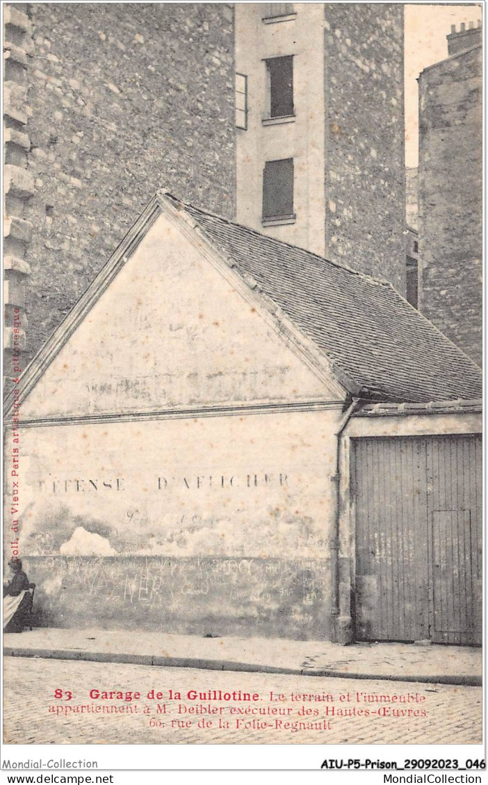 AIUP5-0429 - PRISON - Garage De La Guillotine - Le Terrain Et L'immeuble  - Bagne & Bagnards