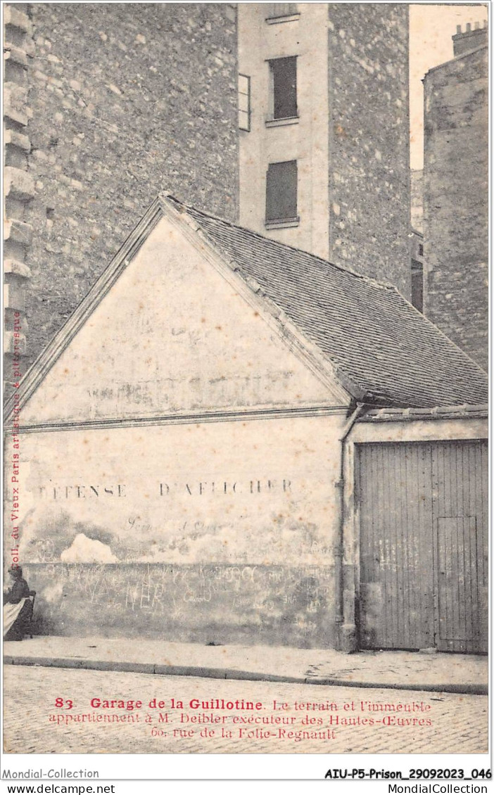 AIUP5-0429 - PRISON - Garage De La Guillotine - Le Terrain Et L'immeuble  - Gevangenis