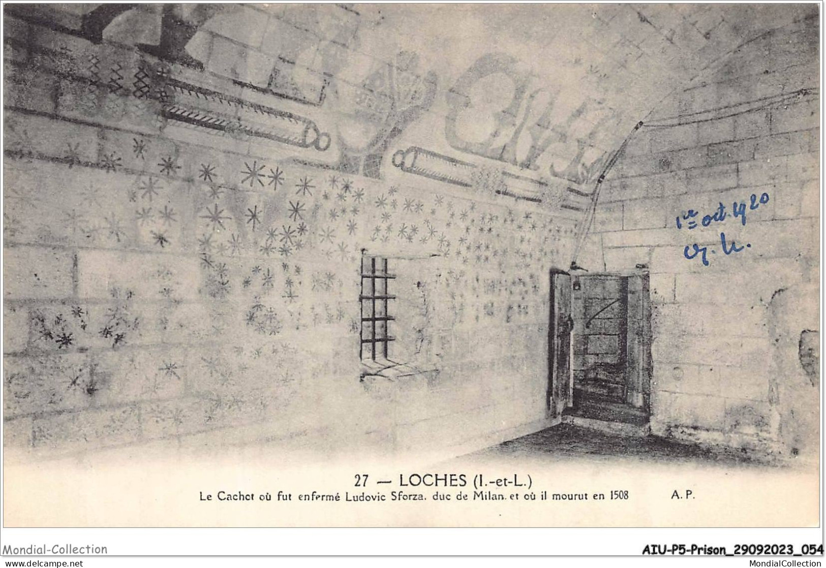 AIUP5-0433 - PRISON - Loches - Le Cachot Ou Fut Enfermé Ludovic Sforza Duc De Milan - Gefängnis & Insassen