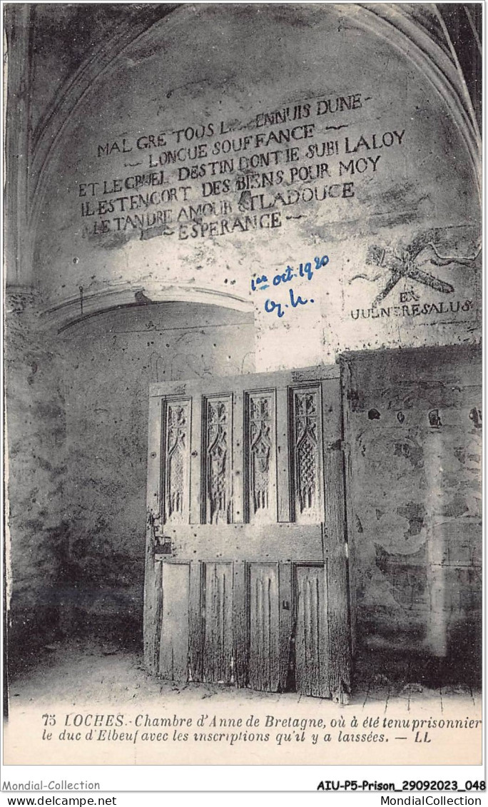 AIUP5-0430 - PRISON - Loches - Chambre D'anne De Bretagne  - Prigione E Prigionieri