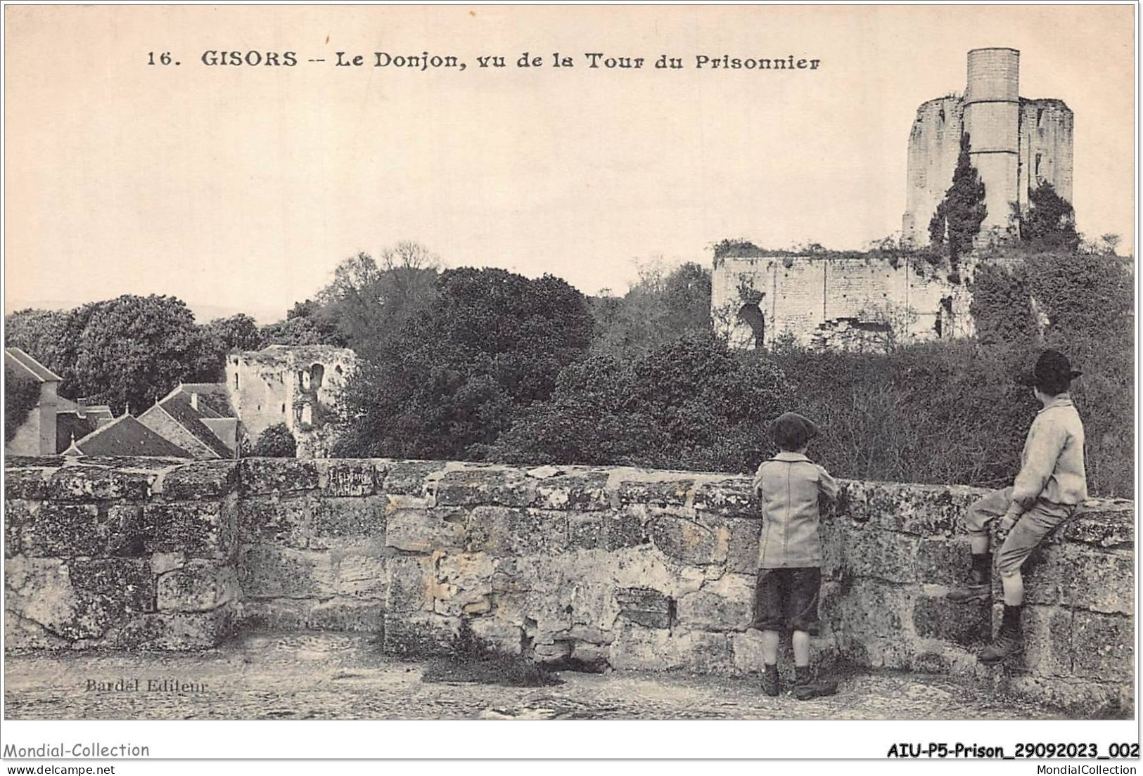 AIUP5-0407 - PRISON - Gisors - Le Donjon Vue De La Tour Du Prisonnier - Prigione E Prigionieri