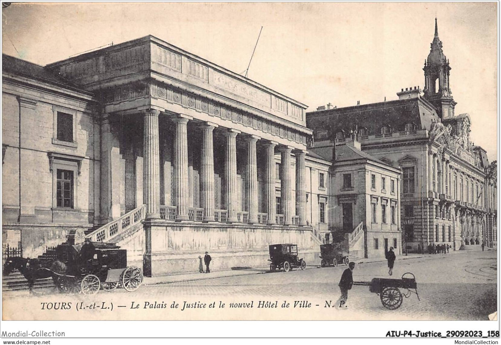 AIUP4-0397 - JUSTICE - Tours - Le Palais De Justice Et Le Nouvel Hotel De Vile - Altri & Non Classificati