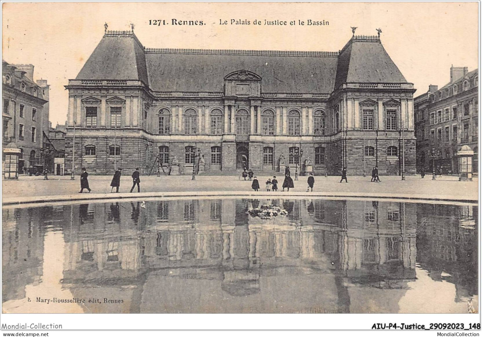 AIUP4-0392 - JUSTICE - Rennes - Le Palais De Justice Et Le Bassin - Altri & Non Classificati