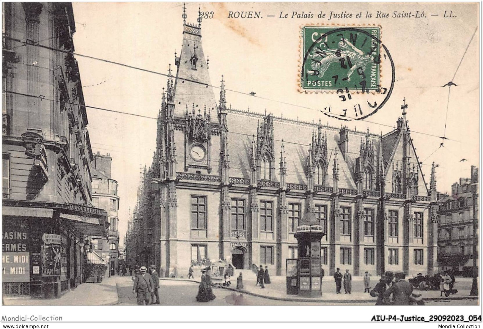 AIUP4-0345 - JUSTICE - Rouen - Le Palais De Justice Et La Rue Saint-lo - Altri & Non Classificati