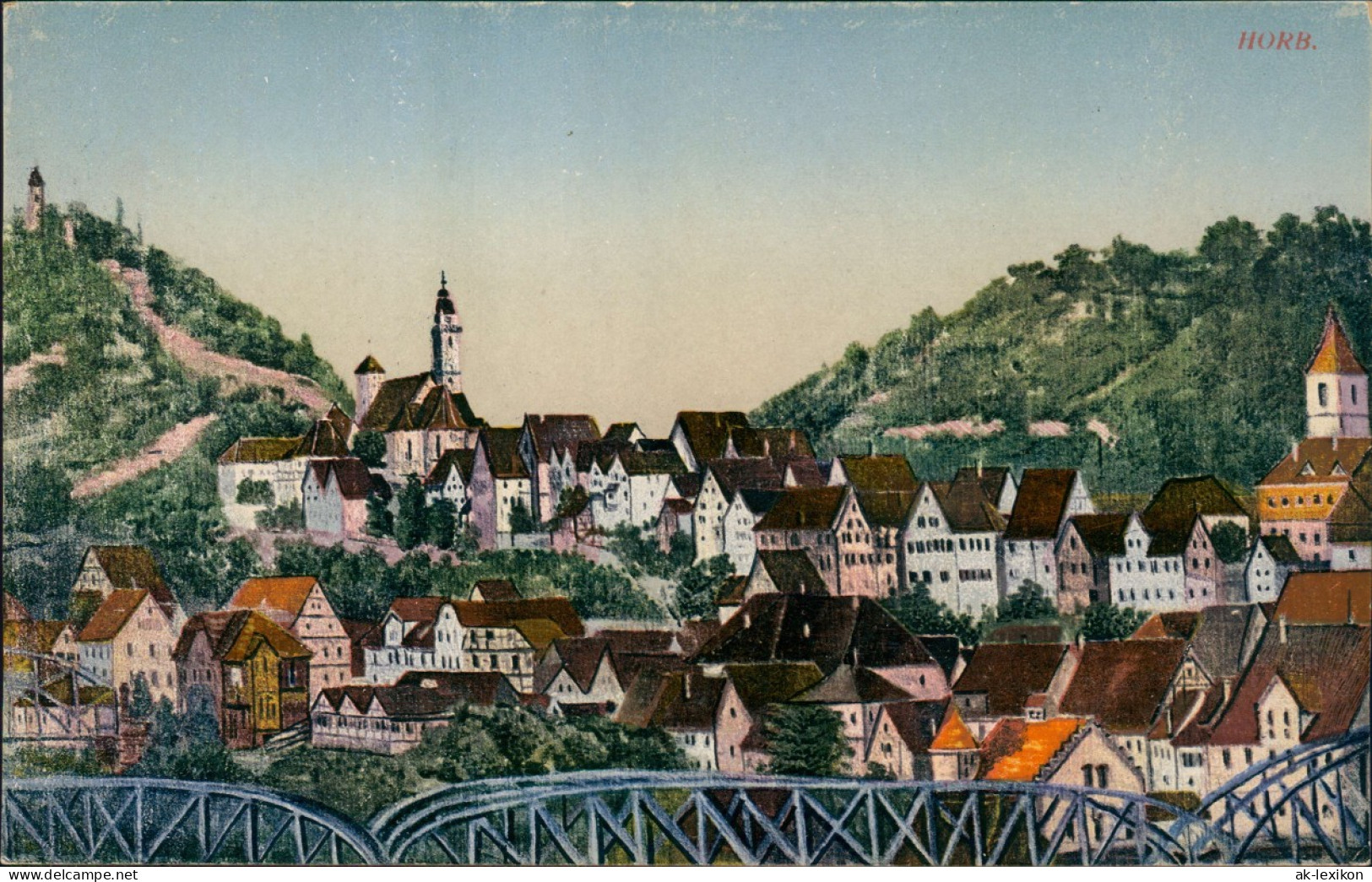 Ansichtskarte Horb Am Neckar Panorama-Anicht, Ortsansicht 1921 - Horb