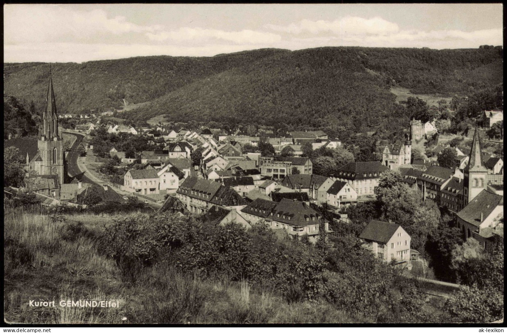 Ansichtskarte Schleiden-Gemünd Panorama-Ansicht Kurort GEMÜND/Eifel 1950 - Schleiden