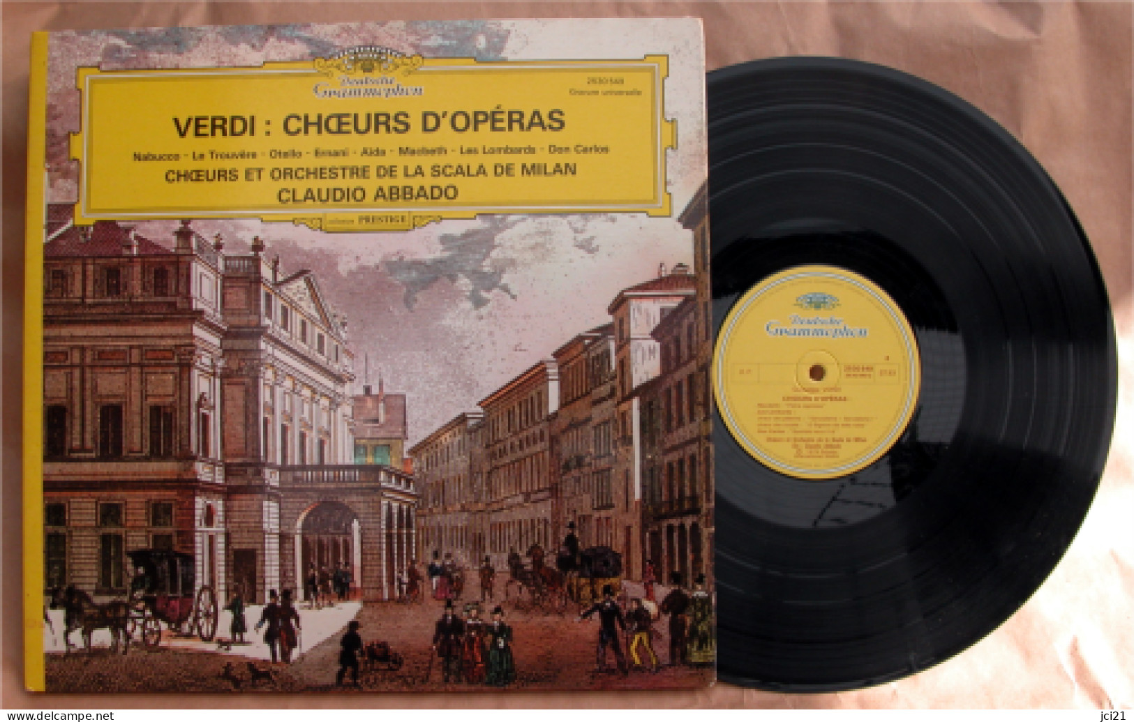 Disque VERDI "Nabucco, Le Trouvère, Otello, Ernani, Aïda, Macbeth, Les Lombards Et Don Carlos" 33 T LP_D163 - Classica