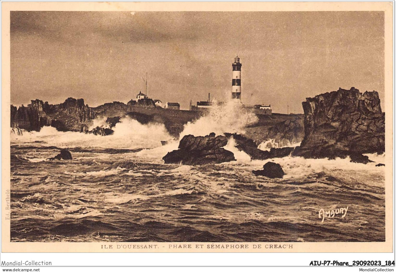 AIUP7-0685 - PHARE - Ile D'ouessant - Phare Et Sémaphore De Creach - Lighthouses