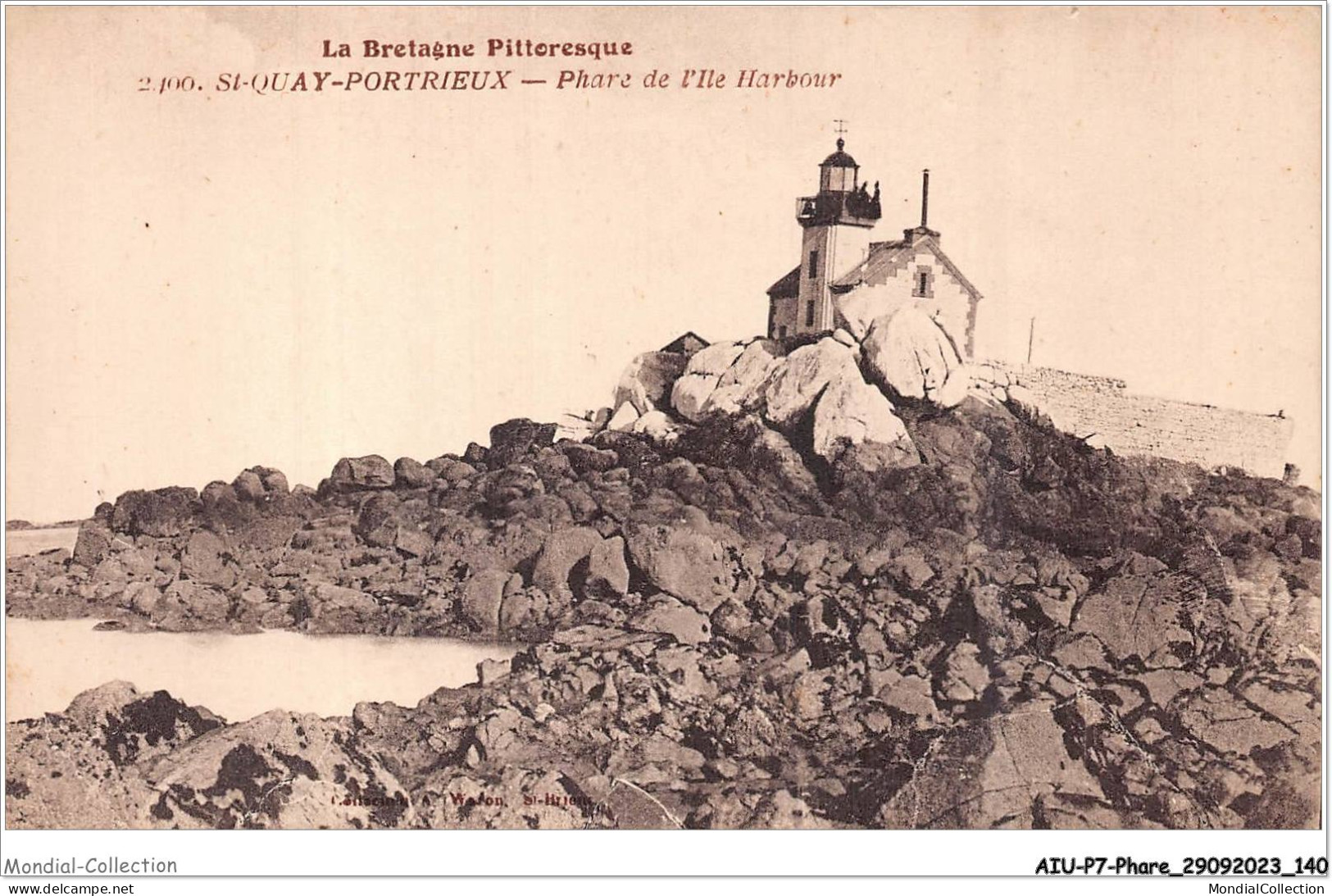 AIUP7-0663 - PHARE - La Bretagne Pittoresque - St-quay-portrieux - Phare De L'ile Harbour - Lighthouses