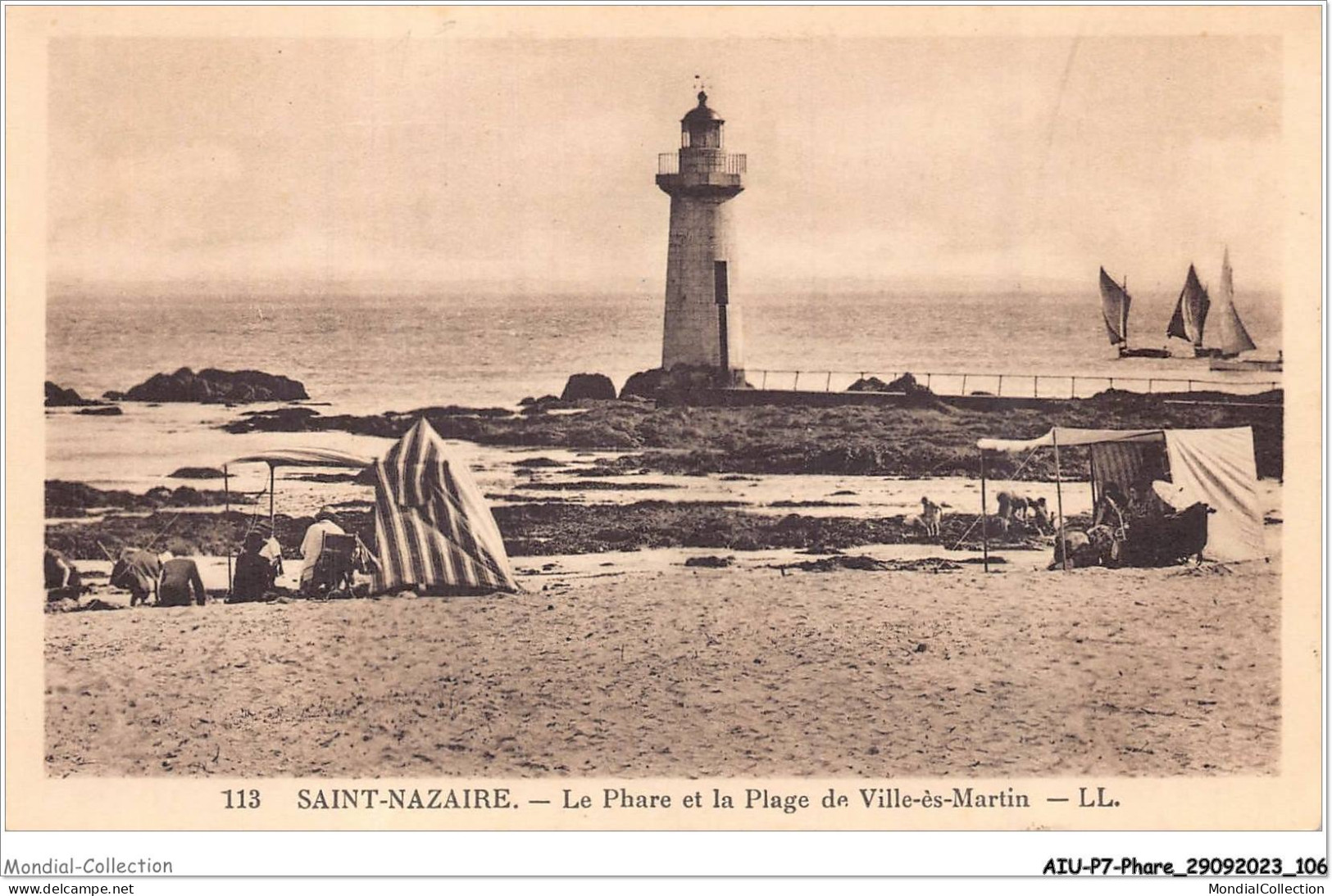 AIUP7-0646 - PHARE - Saint-nazaire - Le Phare Et La Plage De Ville-és-martin - Lighthouses