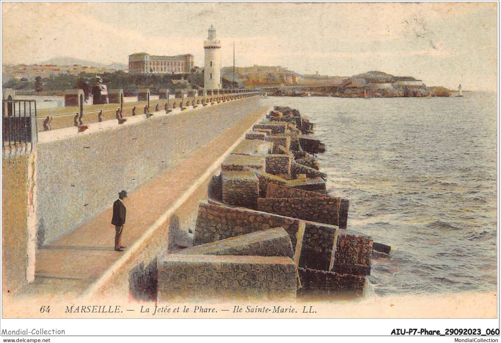 AIUP7-0623 - PHARE - Marseille - La Jetée Et Le Phare - Ile Sainte-marie - Lighthouses