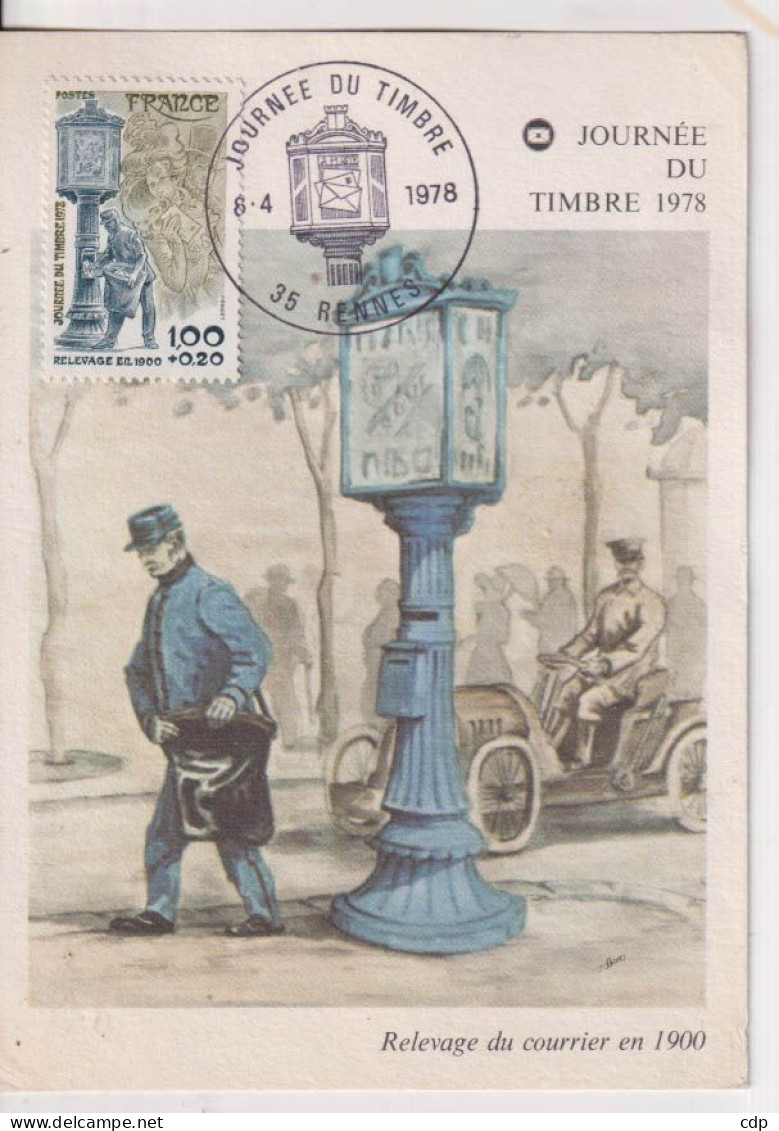 Carte Journée Du Timbre  RENNES 1978 - Collectors