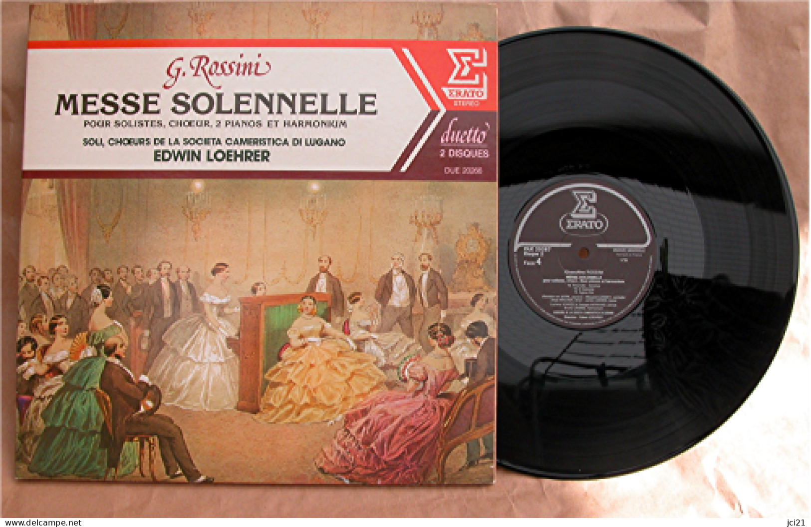 Disque Gioacchino ROSSINI " MESSE SOLENNELLE " 2 X 33 T LP_D171 - Klassik