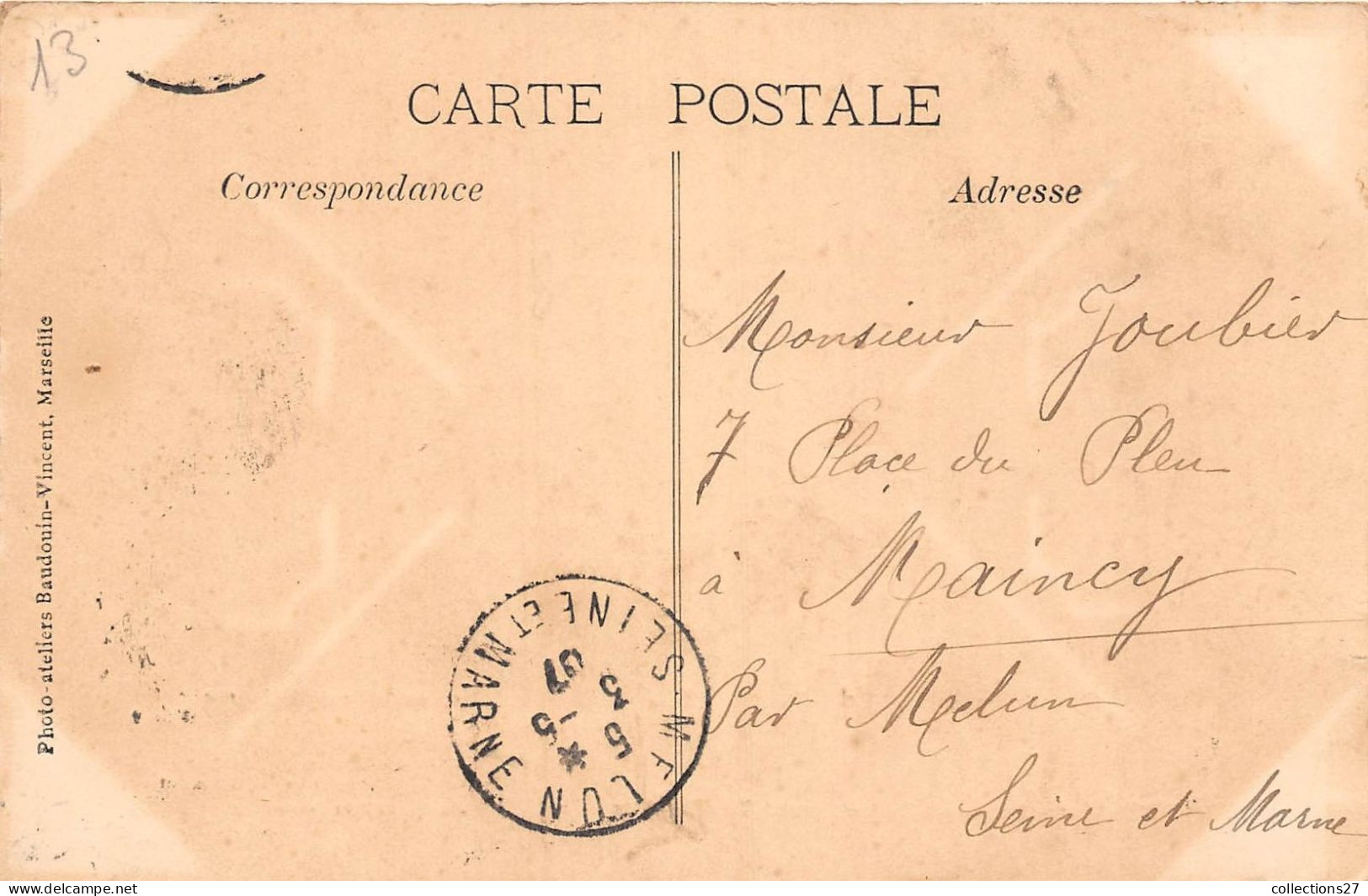 13-MARSEILLE- ENTREE DU PORT ET PONT A TRANSBORDEUR 1907 - Old Port, Saint Victor, Le Panier