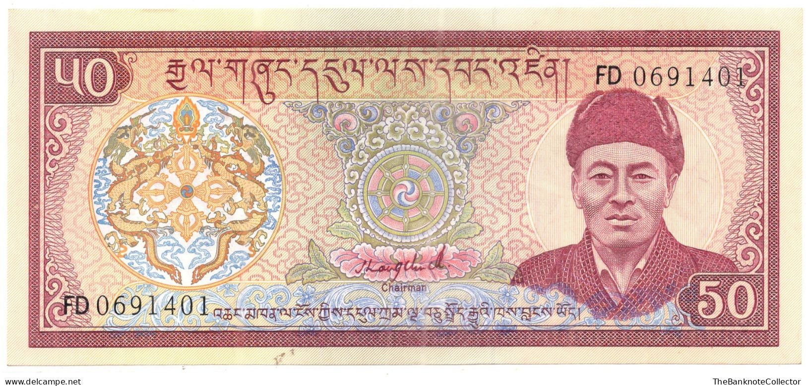 Bhutan 50 Ngultrum ND 1992 UNC P-17 - Bhután