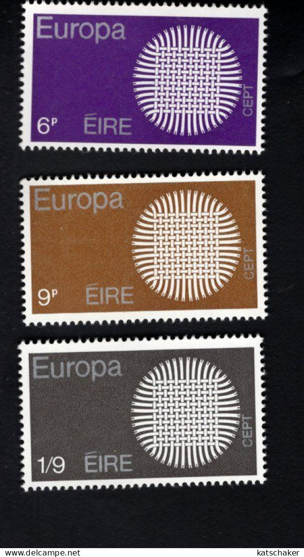 2001012350 1970  SCOTT 279 281 (XX) POSTFRIS  MINT NEVER HINGED - EUROPA ISSUE - INTERWOVEN THREADS - Unused Stamps