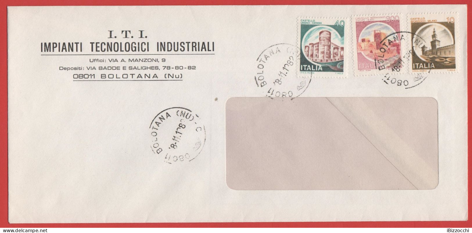 ITALIA - Storia Postale Repubblica - 1982 - 300 Serie Di Castelli; Castello Normanno Svevo, Bari + 40 Serie Castelli; C - 1981-90: Storia Postale