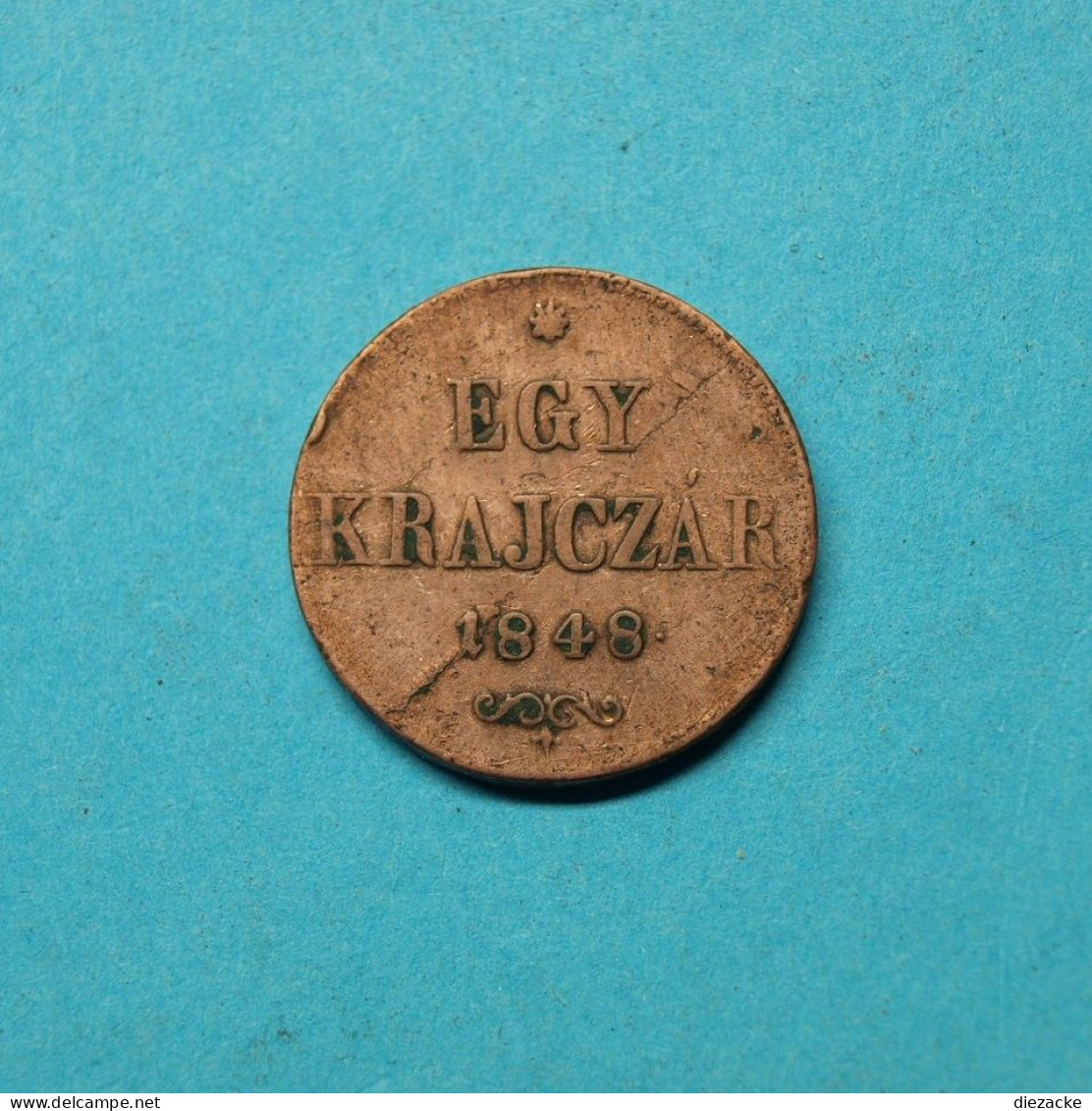 Ungarn 1848 Egy Krajczar, Kupfer (M4486 - Hungría