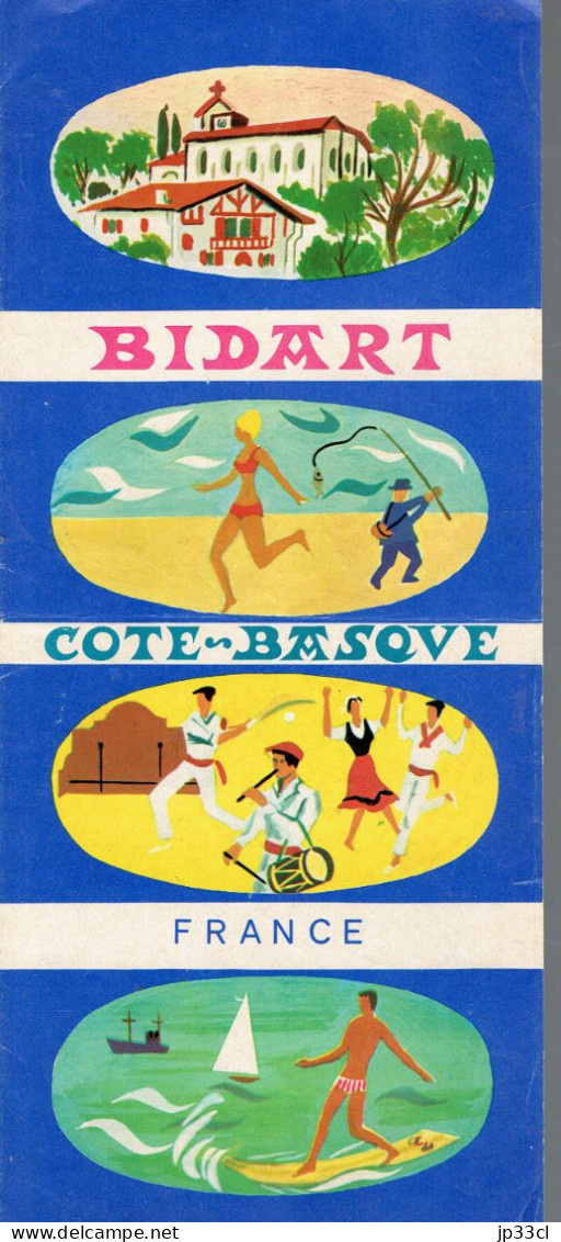 Souvenirs D'un Séjour à Bidart (Côte Basque)  Et  De L'Hôtel "Alegria" Années 1960/70 - Tourism Brochures