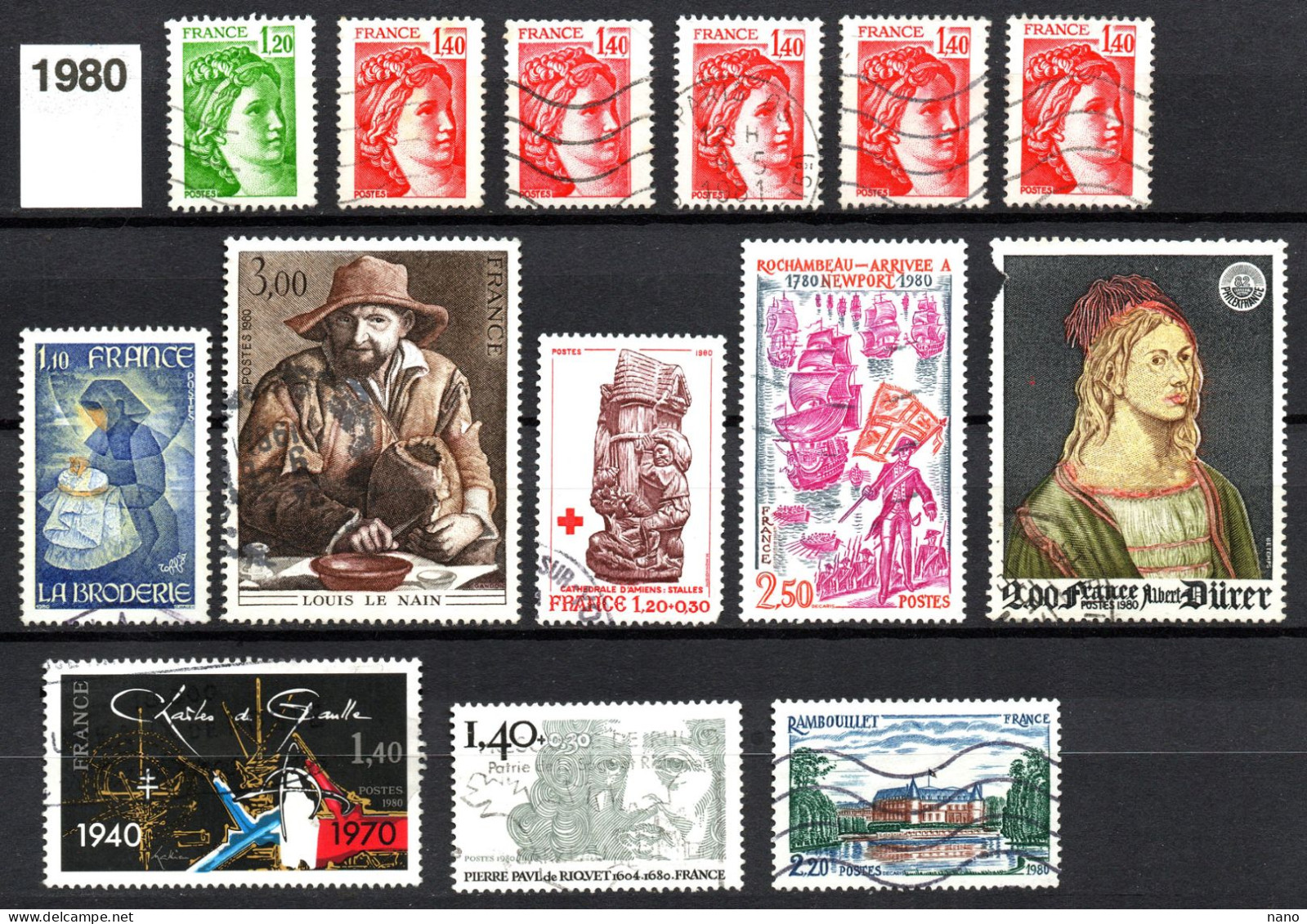 Années 1980 - 1981 - 35 Timbres - Oblitérés - Used Stamps