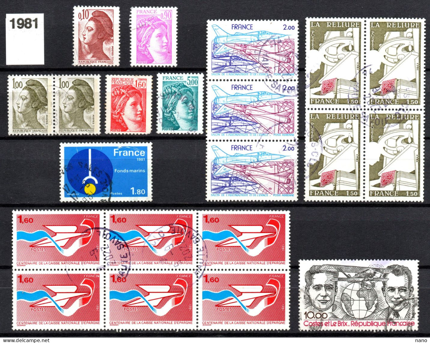 Années 1980 - 1981 - 35 Timbres - Oblitérés - Used Stamps
