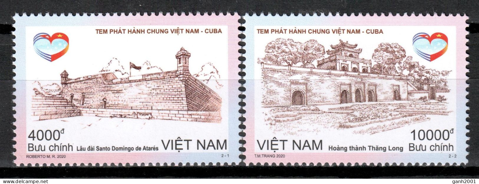 Vietnam 2020 / Architecture Joint Issue Cuba MNH Arquitectura Emisión Conjunta / Ig92  18-16 - Emissions Communes