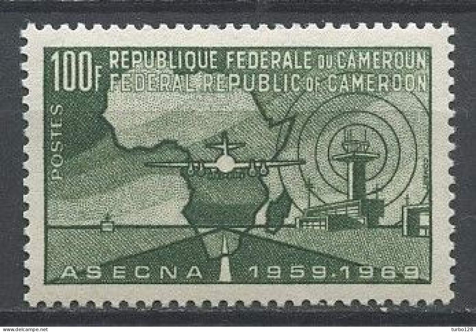 CAMEROUN 1962 N° 480 ** Neuf MNH Superbe C 2 € Agence Pour La Sécurité De La Navigation Aérienne Avion Plane Transports - Camerun (1960-...)