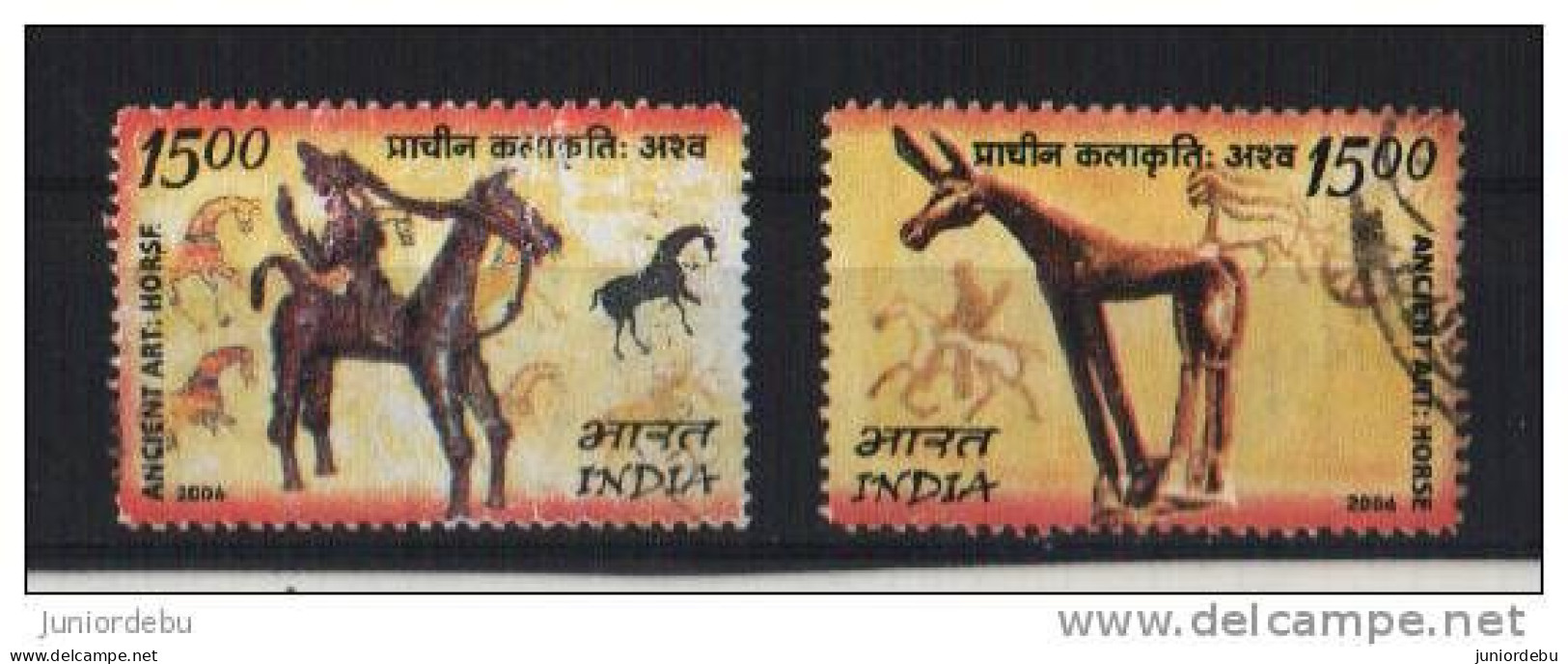 India - 2006 - India - Mongolia Joint Issue   - Complete Set - USED. ( Condition As Per Scan ) ( OL 10.2.13 ) - Oblitérés