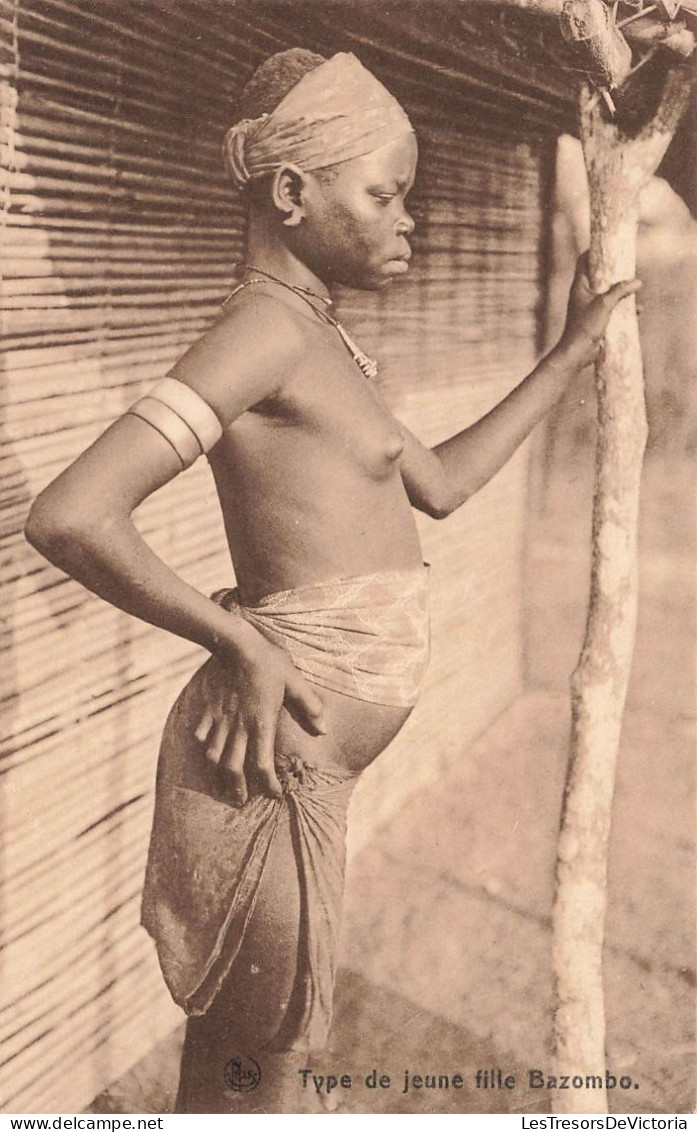 CONGO BELGE - Type De Jeune Fille Bazombo - Carte Postale Ancienne - Belgisch-Kongo