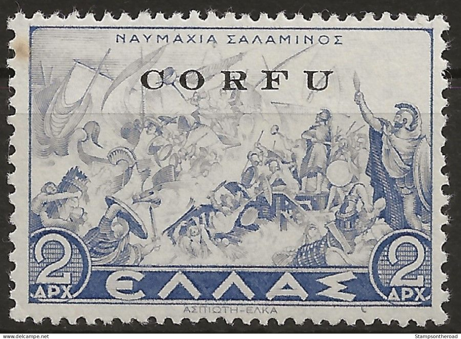 OICO25L2 - 1941 Occup. Italiana CORFU', Sass. Nr. 25, Francobollo Nuovo Con Traccia Di Linguella */ - Corfù