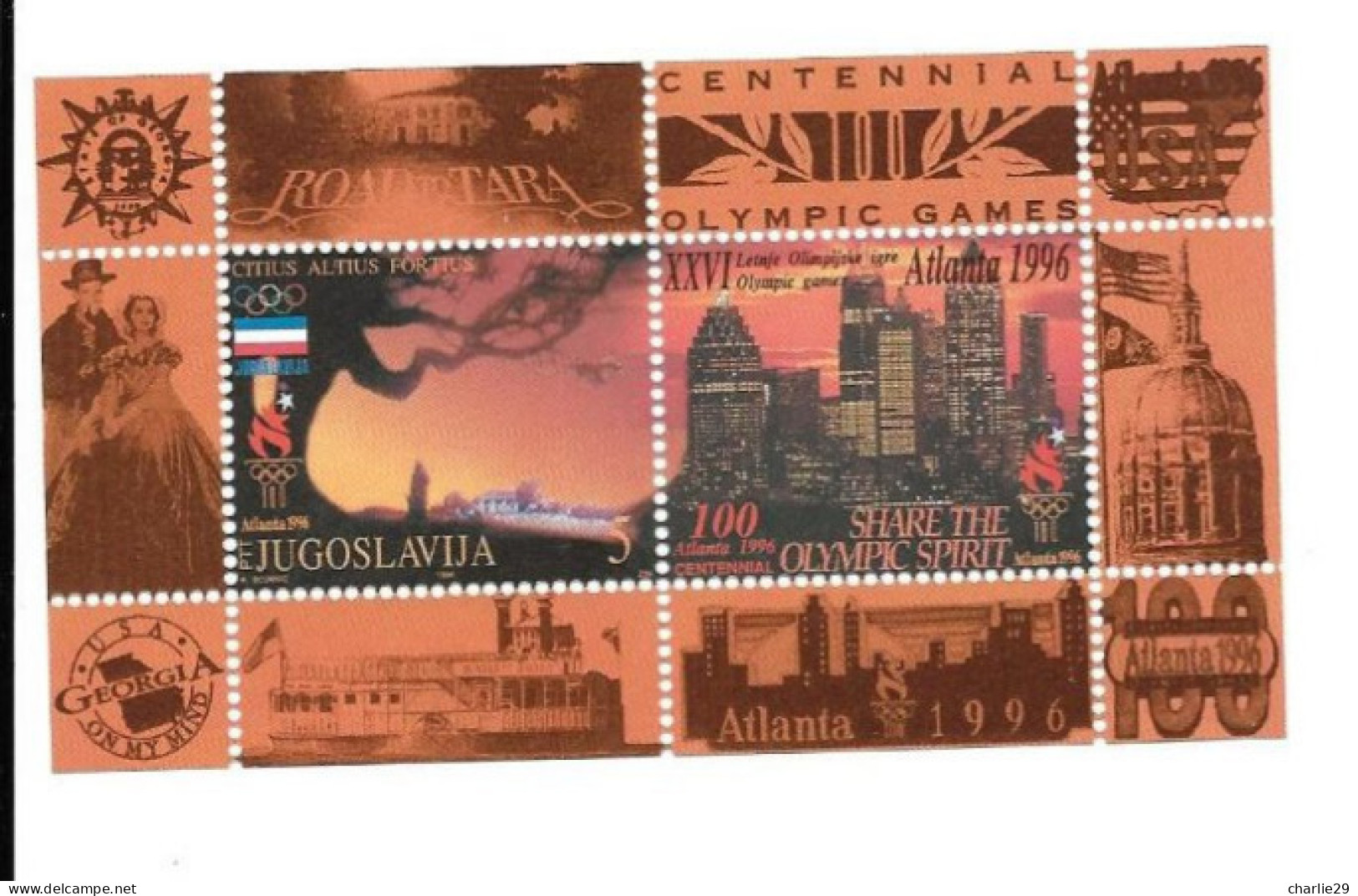 Jugoslavia - Atlanta - 1996 - Nuovo MNH - BF YT. 43 - Blocs-feuillets