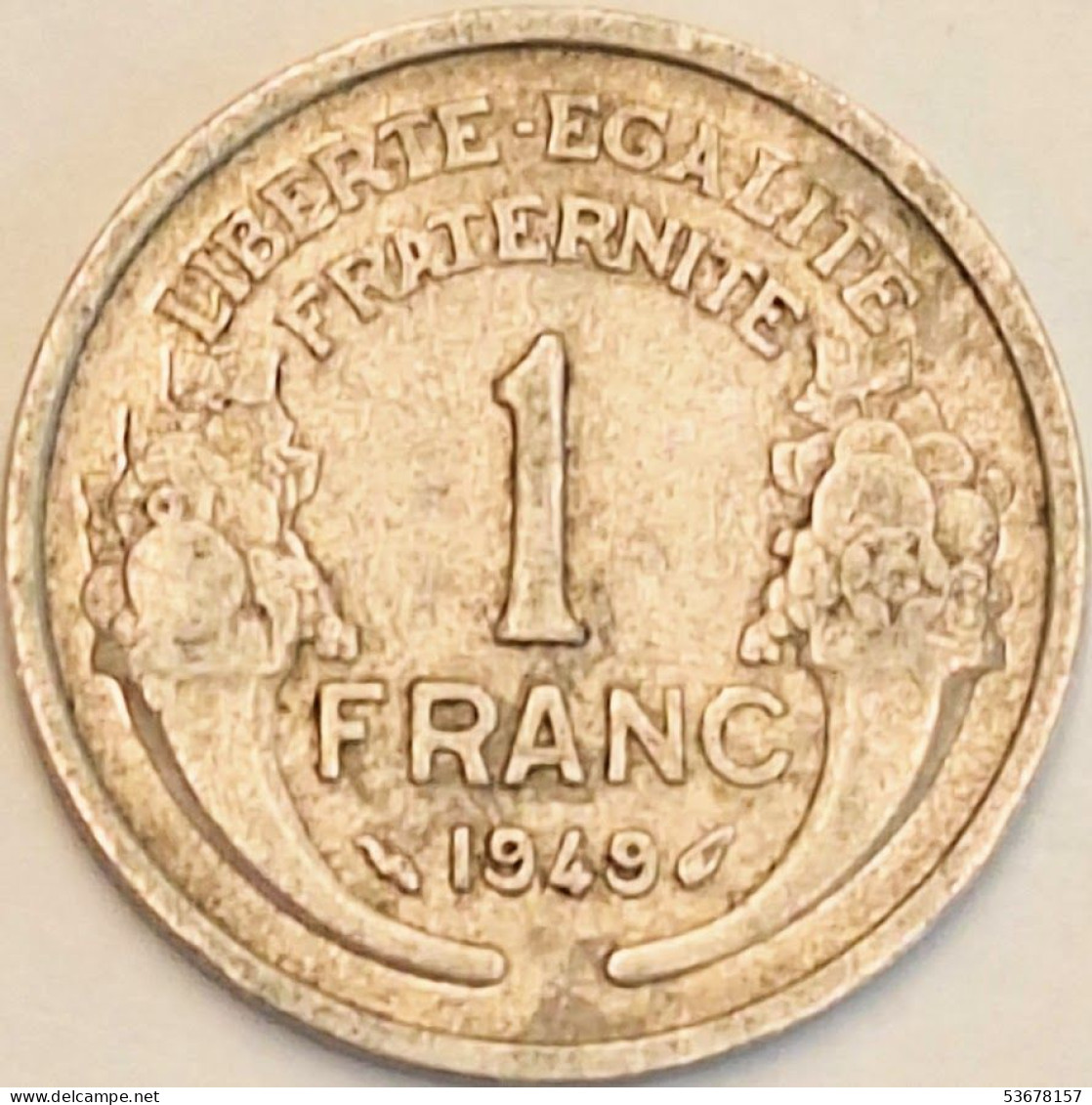 France - Franc 1949, KM# 885a.1 (#4085) - 1 Franc