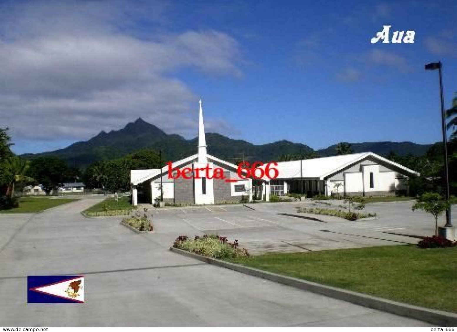 American Samoa Tutuila Island Aua Church New Postcard - Amerikaans-Samoa