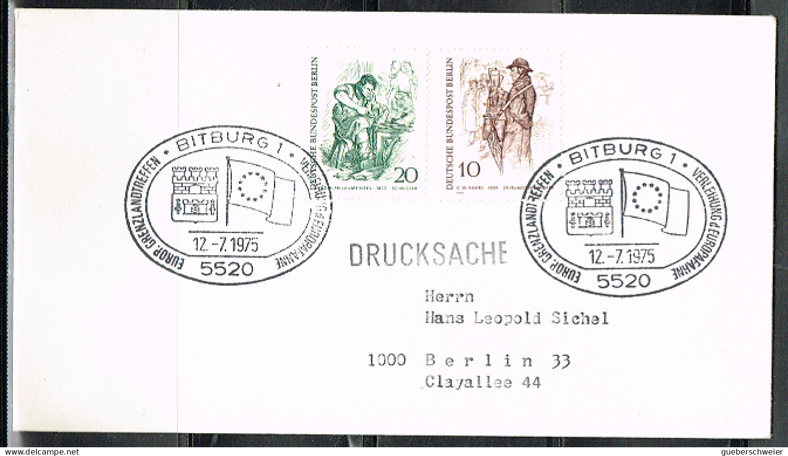 IMP L 22 - ALLEMAGNE BERLIN N° 324/325 Sur Lettre - Storia Postale
