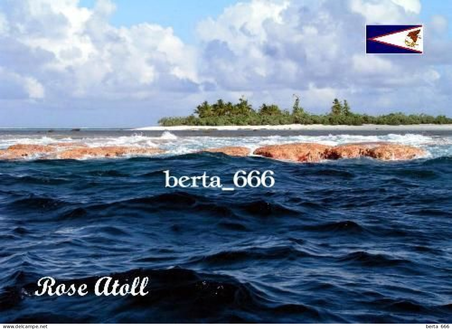 American Samoa Rose Atoll New Postcard - Amerikaans-Samoa