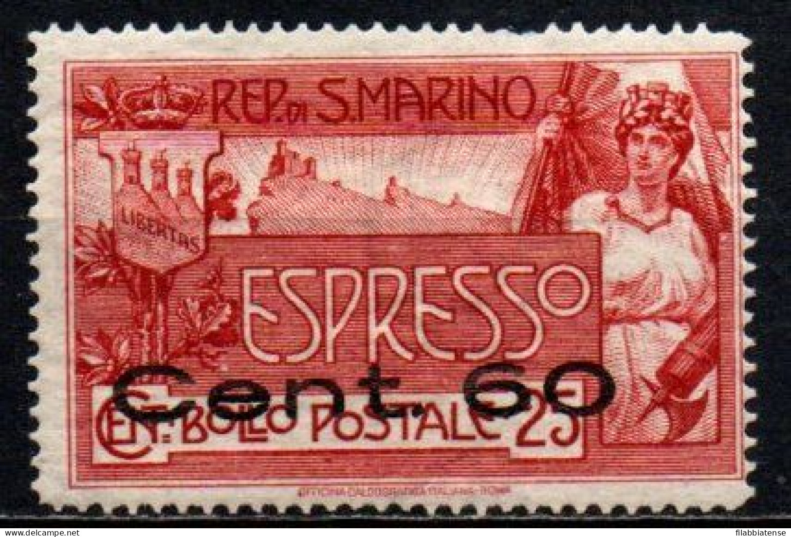 1923 - San Marino E 3 Espresso  ++++++ - Unused Stamps