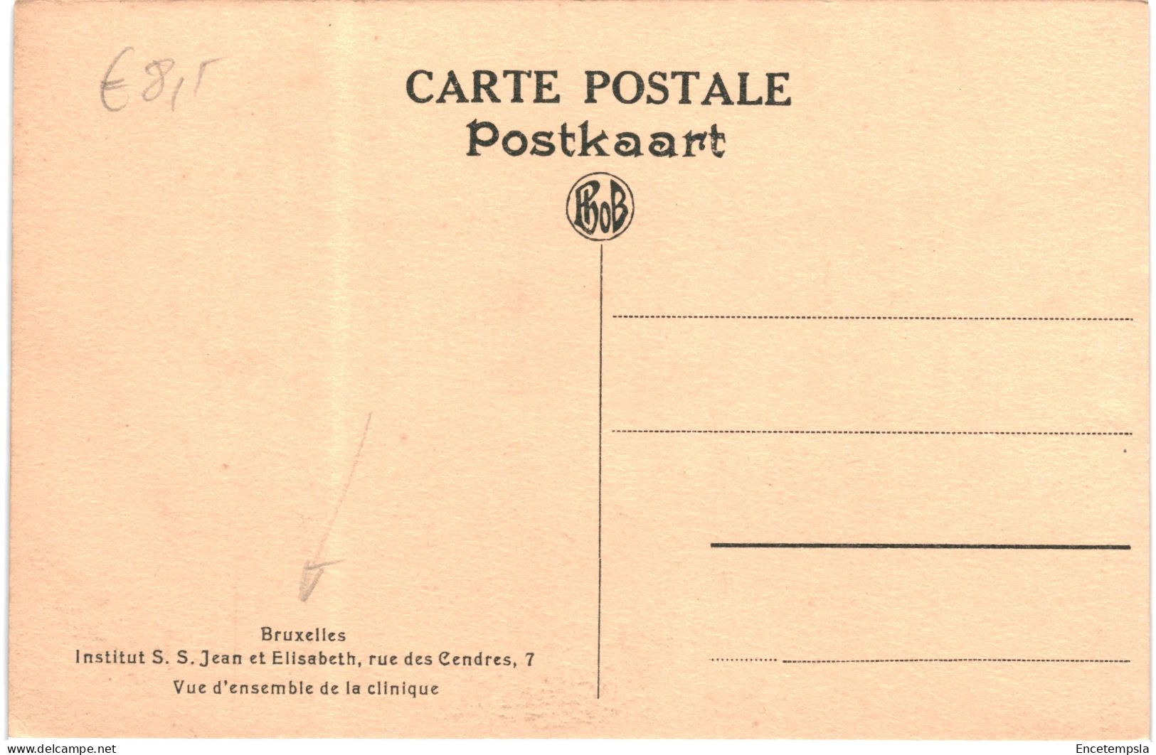 CPA Carte Postale Belgique Bruxelles Institut Saint Jean Vue D'ensemble De La Clinique  VM79398 - Gezondheid, Ziekenhuizen