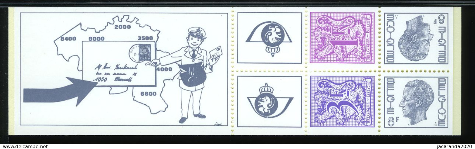 België B15 - Koning Boudewijn - Cijfer Op Heraldieke Leeuw - Roi Baudouin - Chiffre Sur Lion Héraldique - 1978 - 1953-2006 Moderne [B]