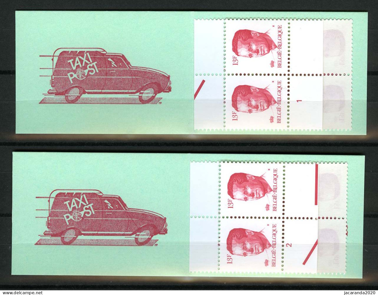 België B18P5b - Taxipost - Geelachtige Gom - Gomme Jaunâtre - 1986 - Met PLNR 1 + 2 - 1953-2006 Moderne [B]