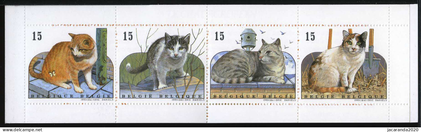België B24 - Natuur - Europese Katten - Chats Européens - 1993 - 1953-2006 Moderni [B]